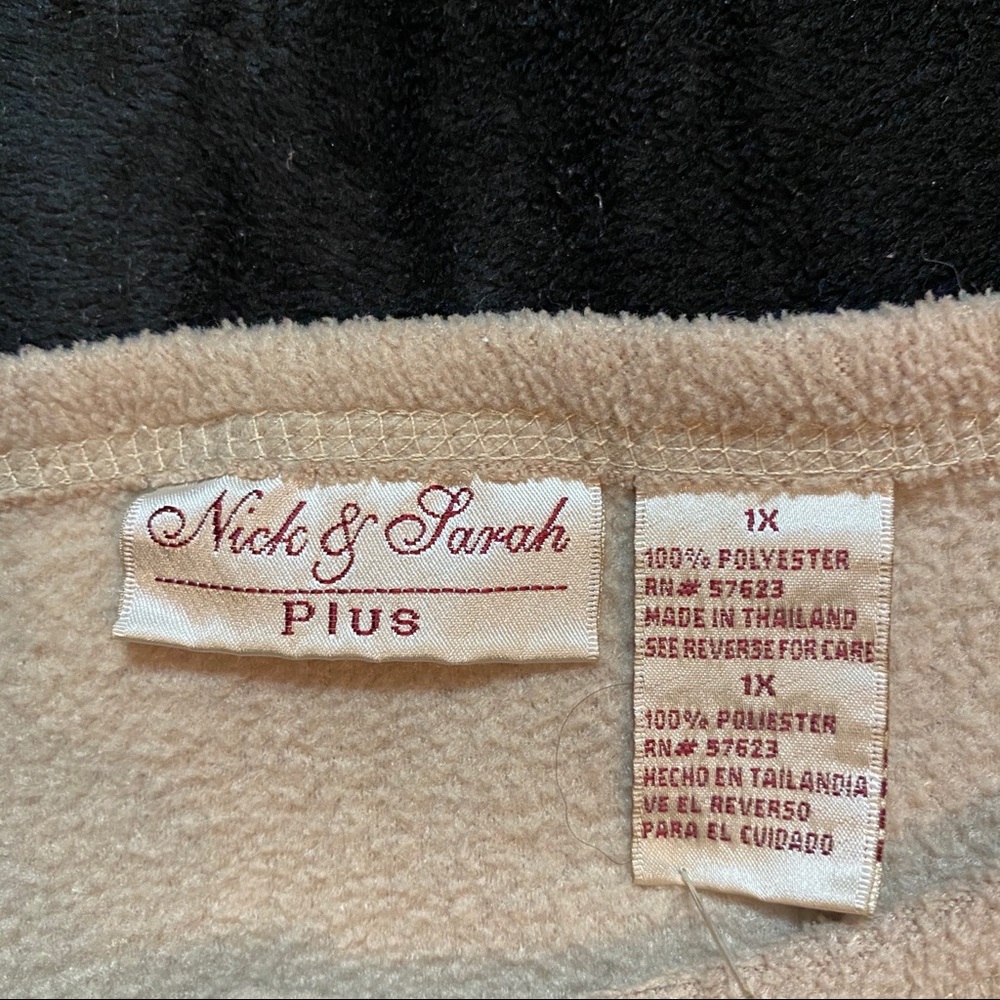 Nick & Sarah Vintage fall button-down fleece - Picture 3 of 4